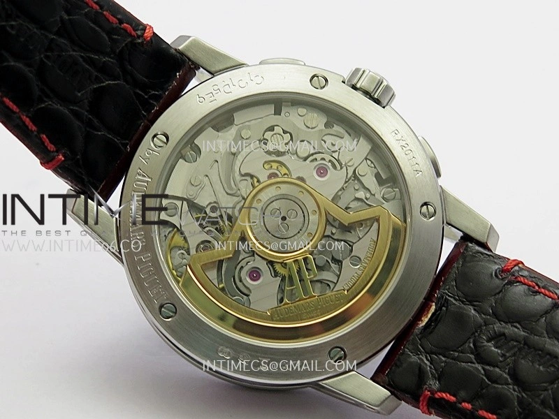 Code 11.59 Chrono 26393 SS APSF 1:1 Best Edition Red Dial On Red Leather Strap Super Clone SA4401